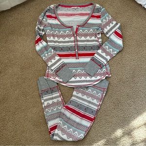 Victoria Secret Festive Long Underwear Set - Small